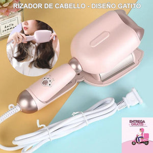 RIZADORA DE CABELLO -  DISEÑO GATITO 🐱